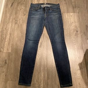 The skinny mid dark jeans